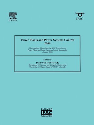 cover image of Power Plants and Power Systems Control 2006